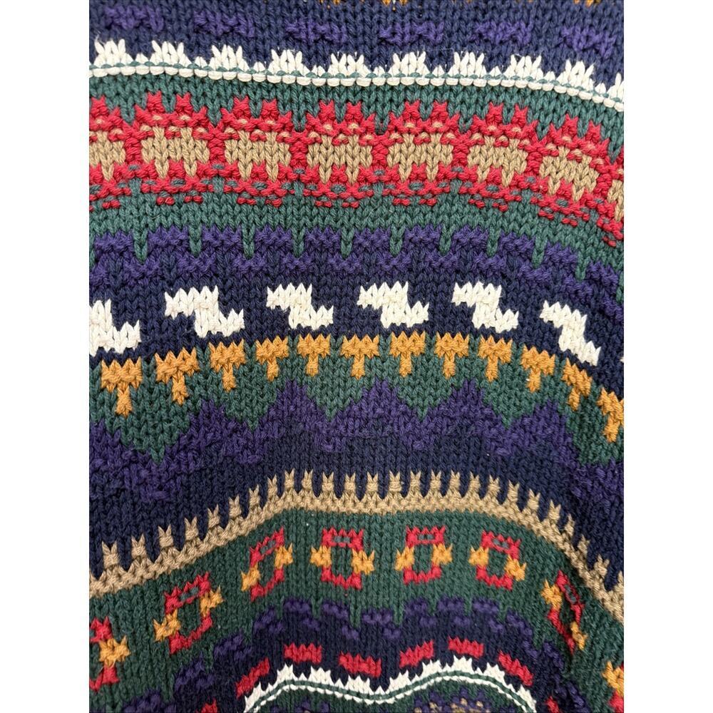 Vintage Old Glory Mens Size XL Colorful Patterned Knit Sweater Made in USA - Picture 3 of 7